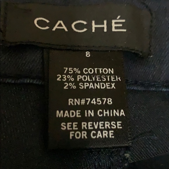 Cache Navy skinny Size 8 career pants New W/O/T - Picture 6 of 6